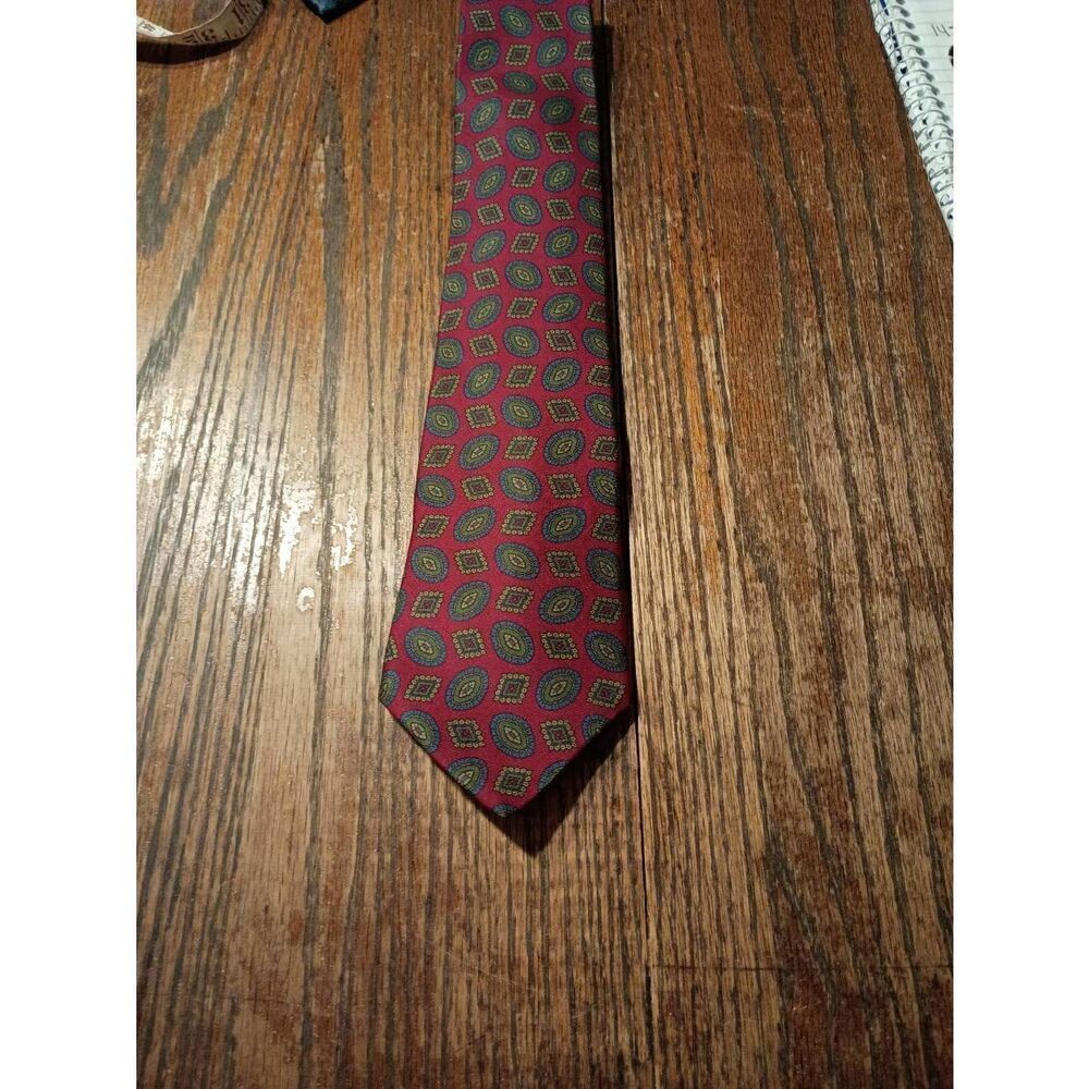 Oakton Ltd Red Green Blue Gold Tie Necktie Office Formal Wedding Church